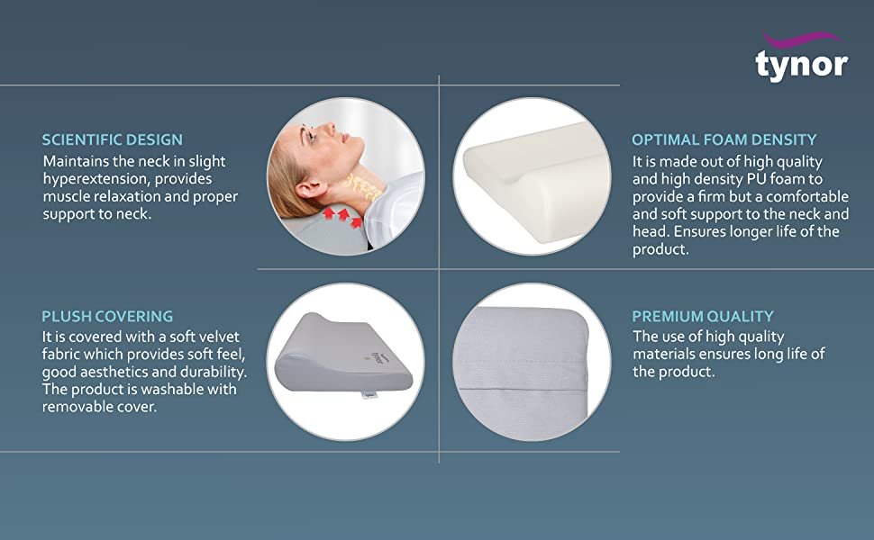 Tynor Cervical Pillow features