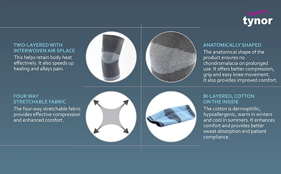 Tynor Knee Cap Comfeel product features