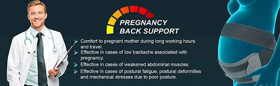 Tynor Pregnancy Back Support features
