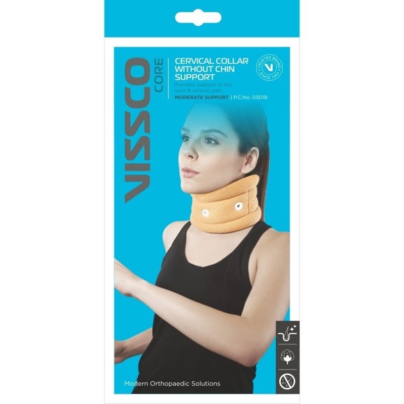 Vissco Cervical Collar Without Chin Support packaging
