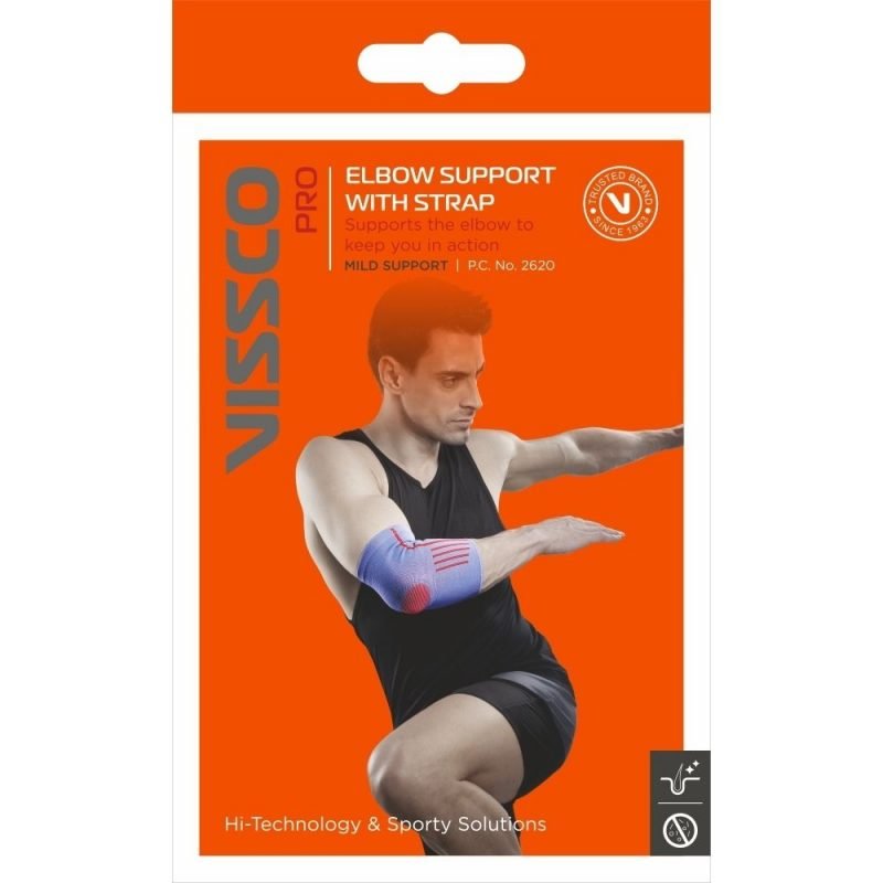 Vissco Elbow Support With Strap packaging