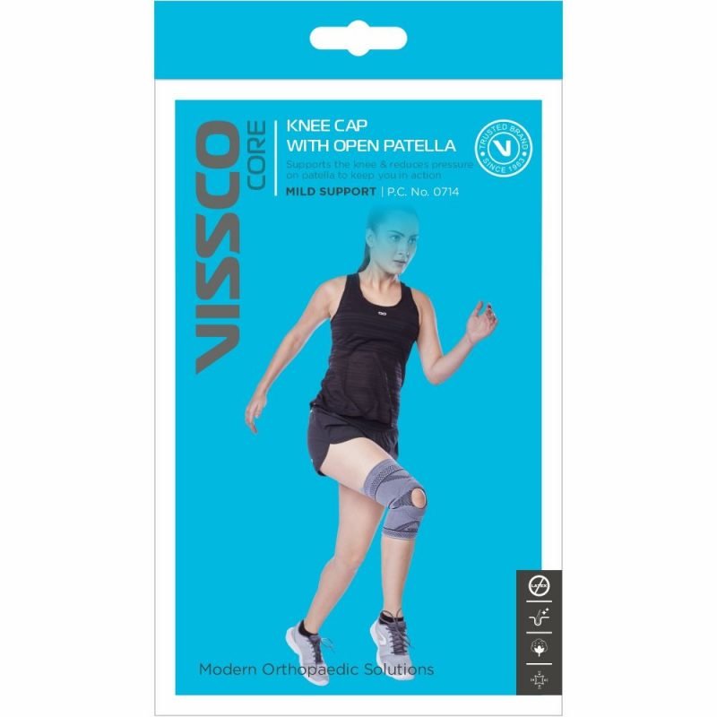 Vissco Knee Cap With Open Patella packaging