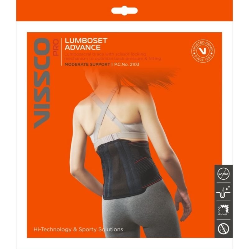 Vissco Lumboset Advance (Lumbo Sacral Brace) packaging