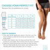 Vissco Medical Compression Stockings-thigh Length (23mm To 32mm Hg) Class 2 sizing chart