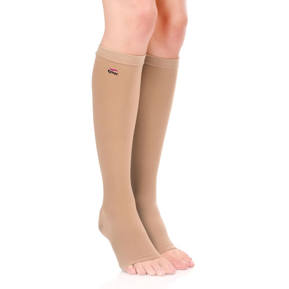 Tynor Compression Stockings - Thigh Lenght Open Toe - Asset Pharmacy