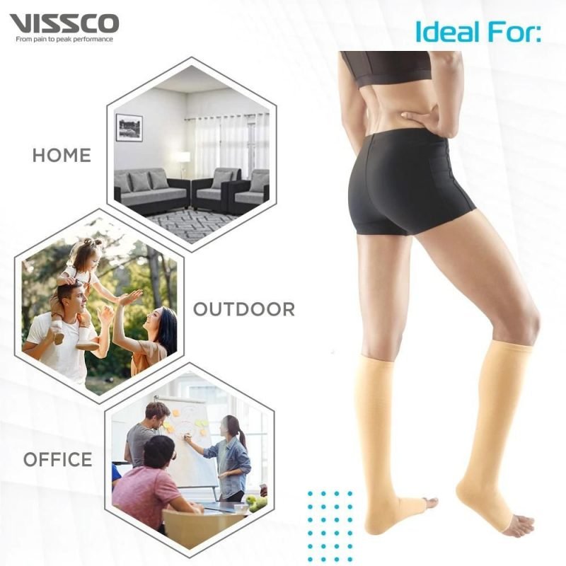 Vissco Compression Stockings Below Knee class 1 ideal usage