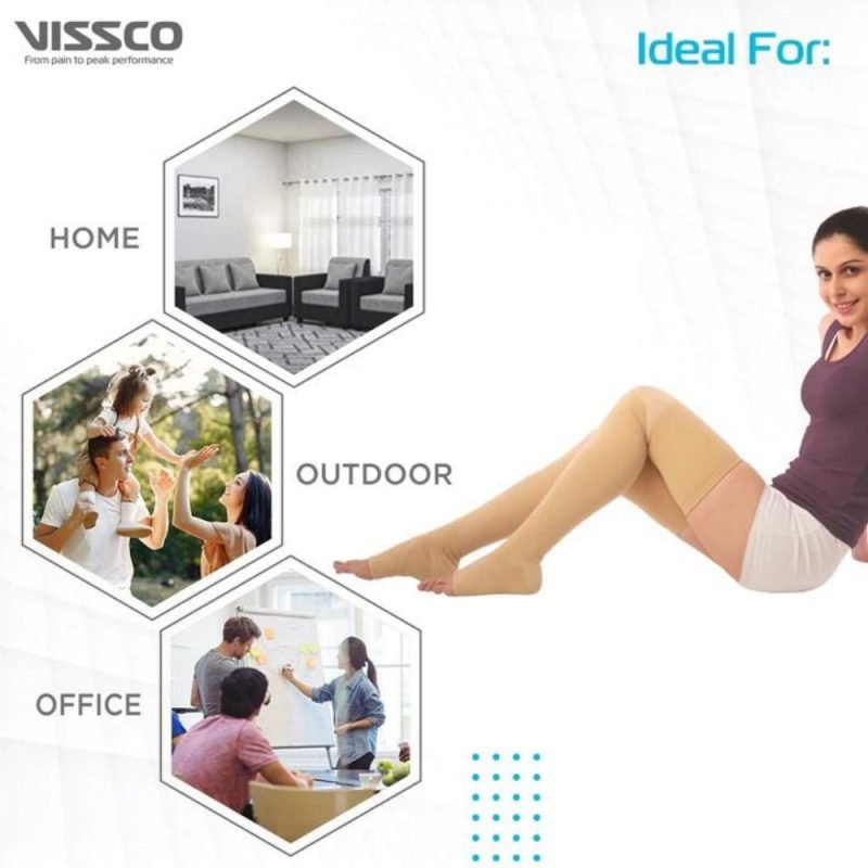 Vissco Compression Stockings Thigh length ideal usage