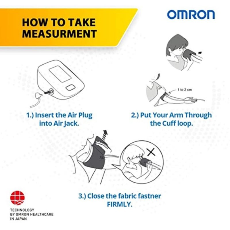 Omron HEM 7121J how to take measurement