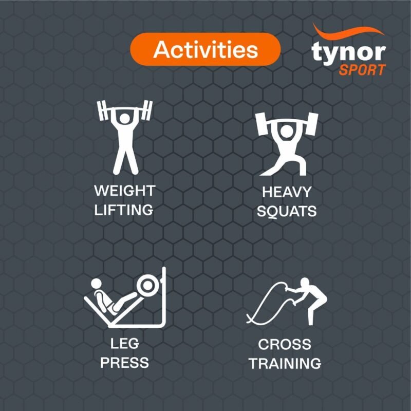Tynor Weight Lifting Knee Wrap usage