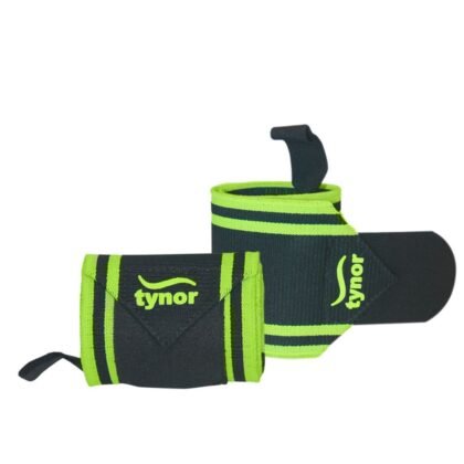 Tynor Wrist Wrap With Thumb Loop, Black & Green