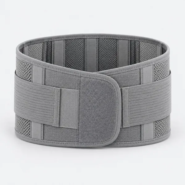 Grey lumbar back belt