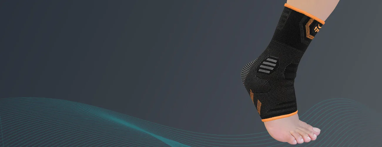 Tynor Ankle Support Air Pro close-up: fit around the ankle