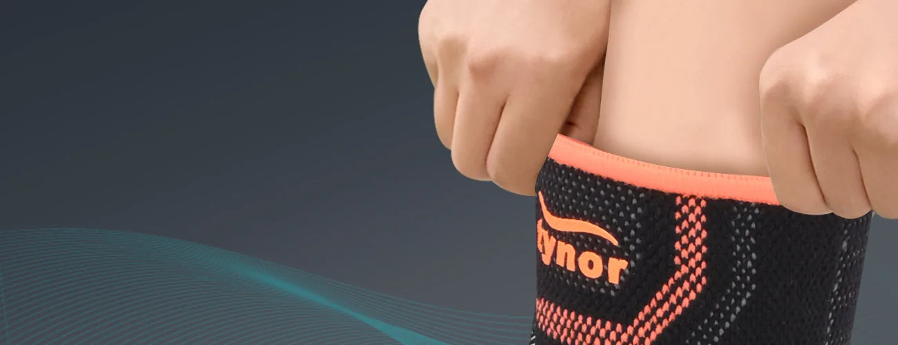 Tynor Ankle Support Air Pro close-up: pull-on top band