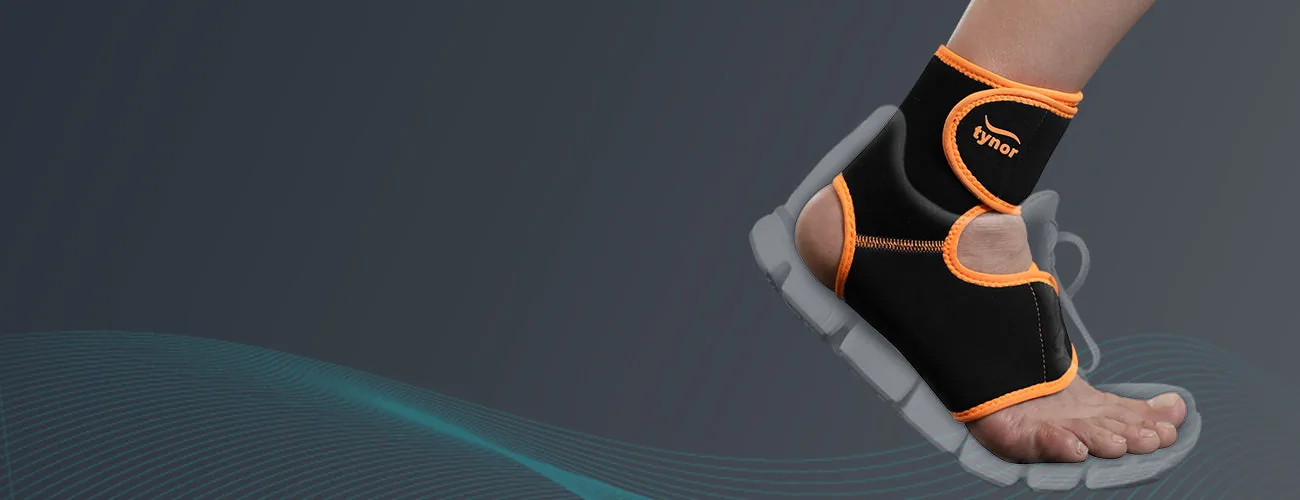 Tynor Ankle Support (Neo) close-up: slim fit for shoes