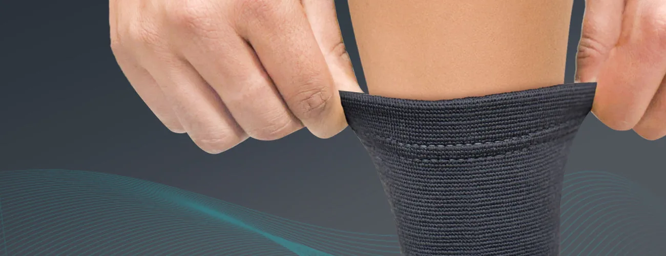 Tynor Anklet Comfeel close-up: stretchable knit