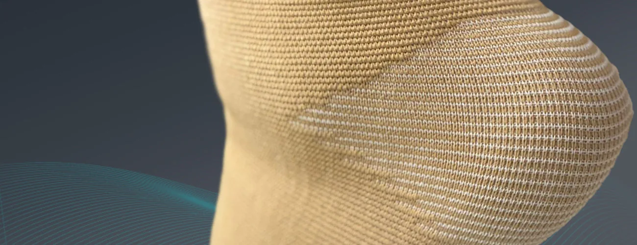 Tynor Anklet close-up: soft heel region