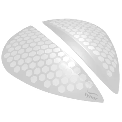 Tynor Arch Support Semi Pro pair in white, showing the honeycomb surface of both inserts