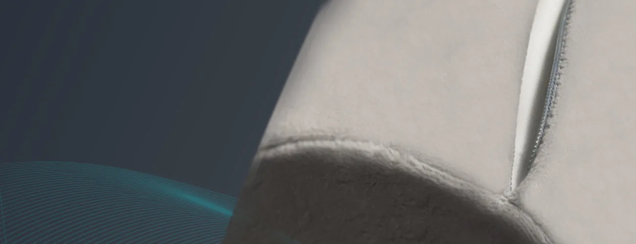 Tynor Back Rest Full close-up: plush washable cover