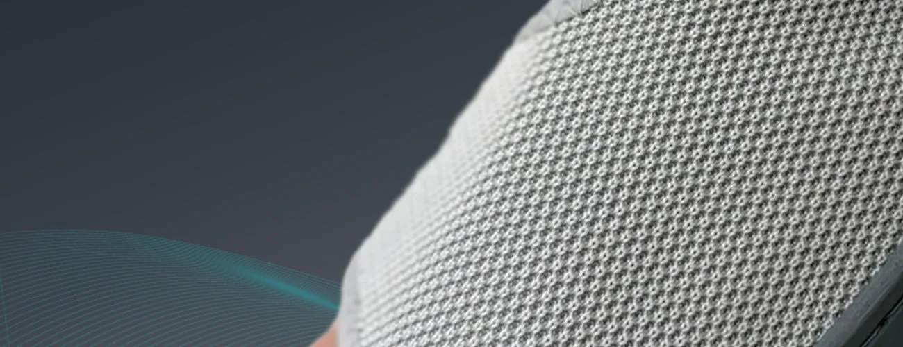 Tynor Cast Shoe For Plaster Rocker Sole close-up: nylon mesh upper