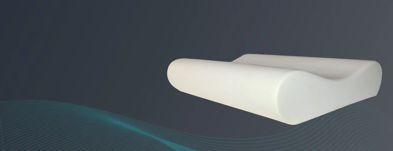 Tynor Contoured Cervical Pillow close-up: moulded PU foam core