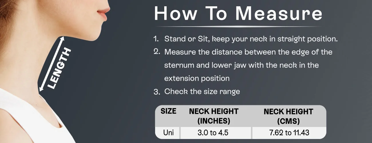 How to measure for the Tynor Contoured Cervical Pillow: steps and size table