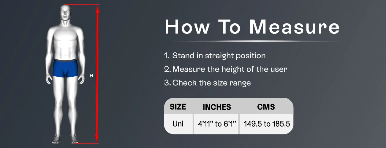 How to measure for the Tynor Elbow Crutch Adjustable: steps and size table