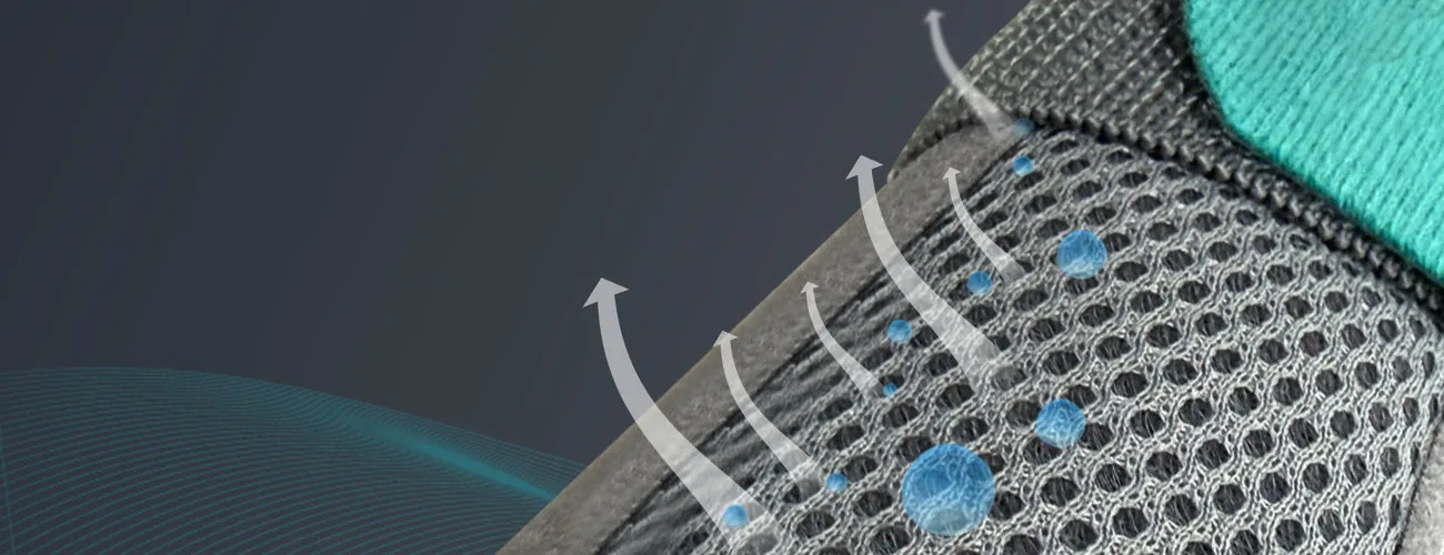 Tynor Forearm Splint close-up: breathable mesh fabric