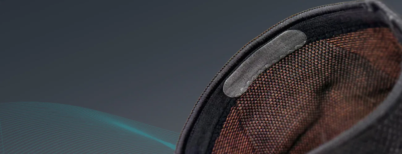 Tynor Knee Cap Air Open Patella close-up: silicone grip inside the top