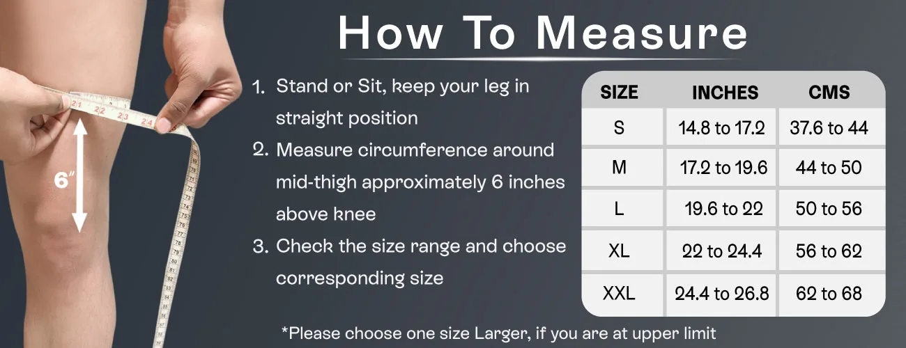 How to measure for the Tynor Knee Cap Air Open Patella: steps and size table