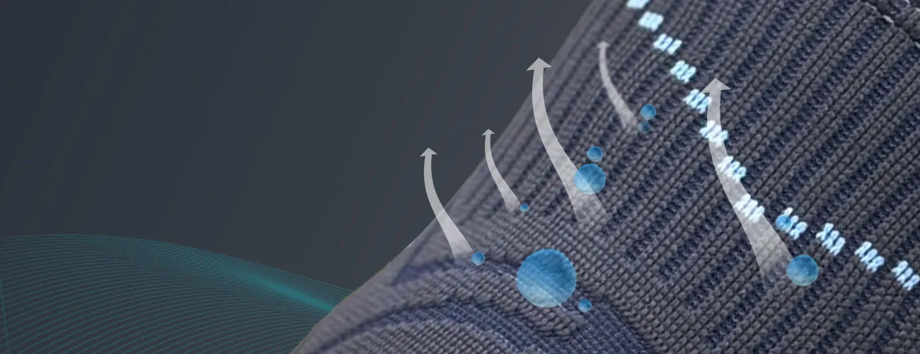 Tynor Knee Cap Comfeel close-up: breathable knit fabric