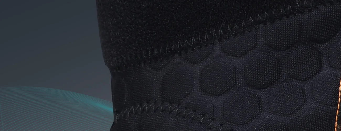 Tynor Knee Wrap (Neo) close-up: honeycomb surface