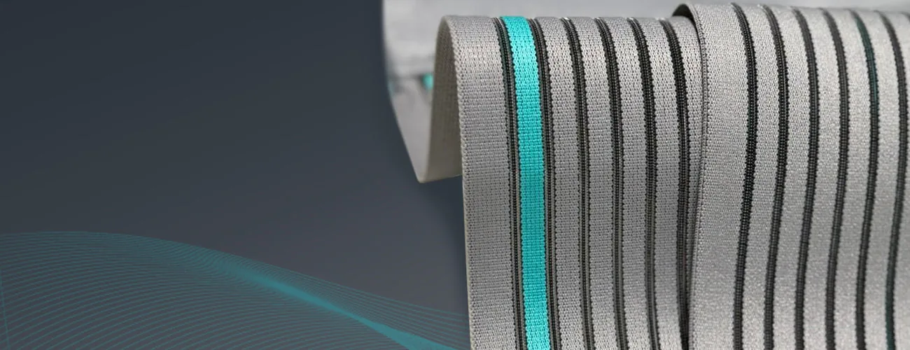 Tynor Lumbo Sacral Belt close-up: monofilament elastic
