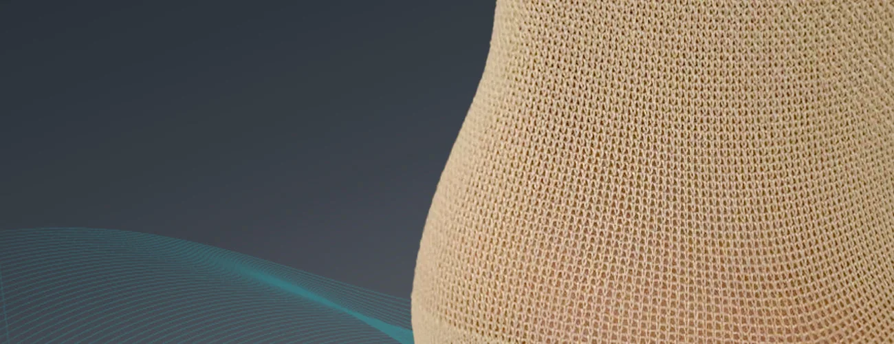 Tynor Medical Compression Stocking Class 2 Thigh High close-up: high-denier knitted yarn