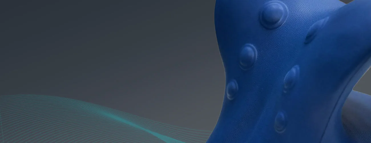 Tynor Neck Corrector & Relaxer close-up: six massage nodes