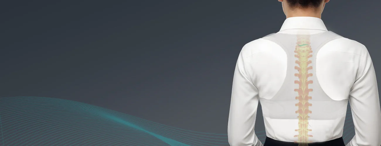 Tynor Posture Corrector close-up: upper back and spine