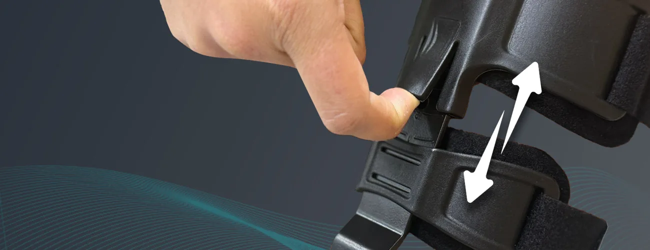 Tynor R.O.M. Elbow Brace close-up: adjustable length