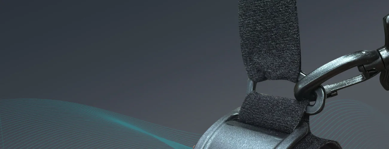 Tynor R.O.M. Elbow Brace close-up: y-clamp fasteners