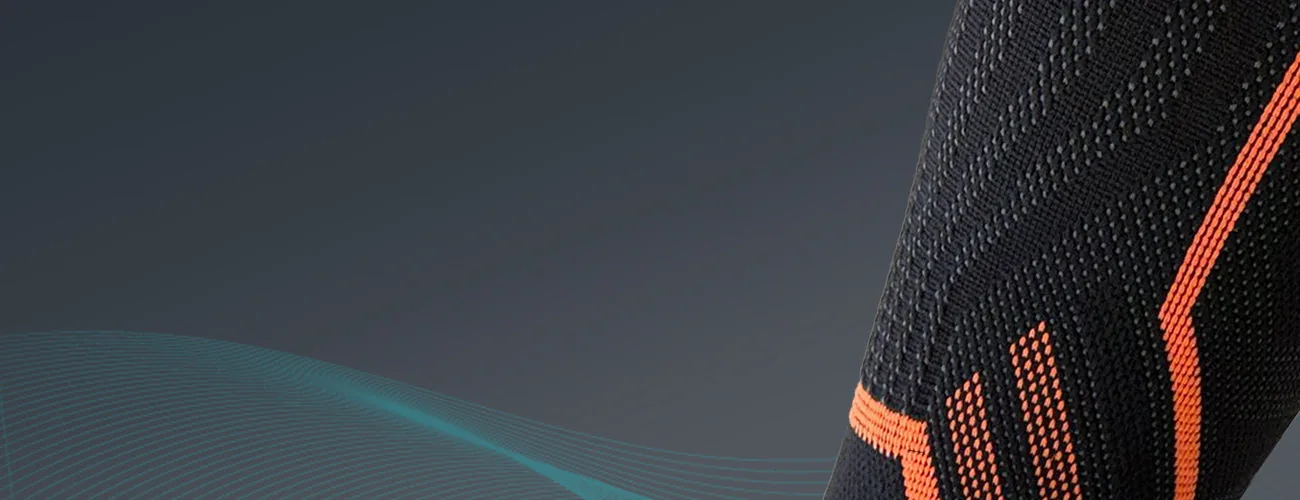 Tynor Shin & Calf Support Air Pro close-up: durable knit