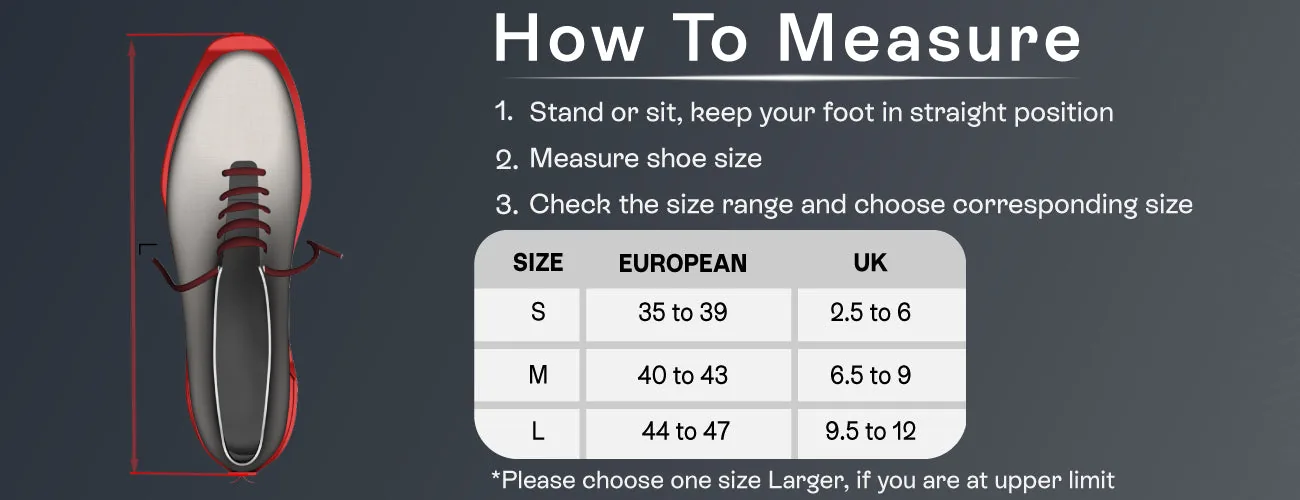 How to measure for the Tynor Walker Boot Air Pro Short: steps and size table