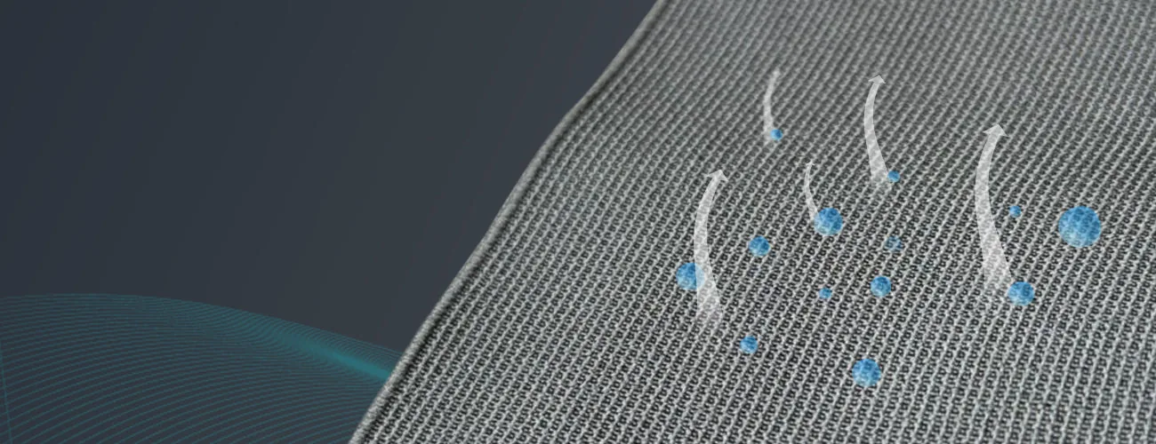 Tynor Wrist Brace With Thumb close-up: breathable porous fabric